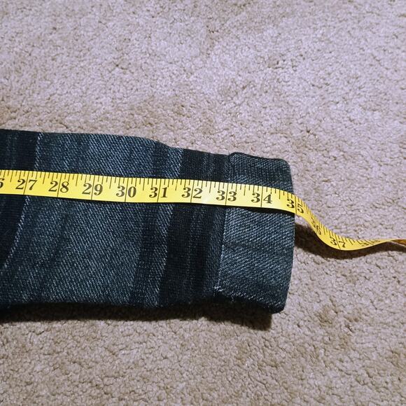 Iceburg Outerwear Heavy Lined Fleece Jacket Men's L Button Snaps and Stripes - Picture 6 of 9